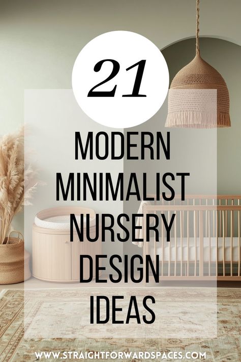 minimalist nursery with clean lines and modern decor. Nursery With Gray Walls, White Crib Nursery Ideas, Modern Nursery Accent Wall, Baby Room Neutral Colors, Modern Nursery Neutral, Nursery Colors Neutral, Minimalist Boy Nursery, Wabi Sabi Nursery, Nursery Ideas Minimalist