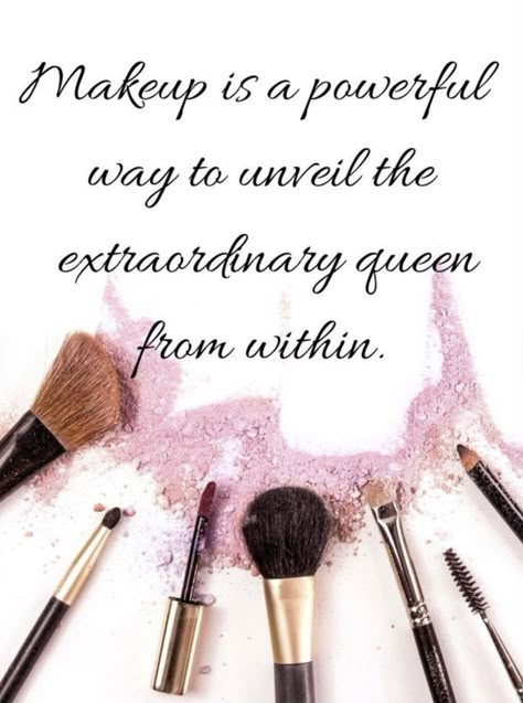 Makeup Is My Art Quotes, Makeup Is My Art, Makeup Motivation, Cosmetic Quotes, Beauty Salon Quotes Inspiration, Love Makeup Quotes, Eyeliner Quotes, Cosmetics Quotes, Beauty Quotes Makeup