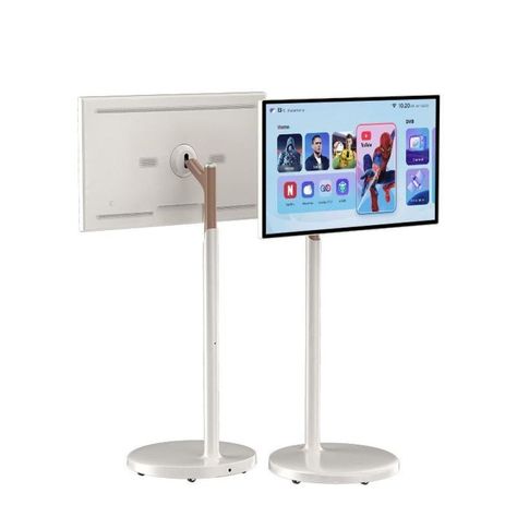 32" Standing Digital Signage Kiosk Indoor Digital Display Rechargeable Rotatable Touch Screen Internet Bar, Luxury Room Bedroom, Google Store, Home Computer, Luxury Rooms, Console Accessories, Made To Measure Curtains, Digital Signage, Diy Electronics