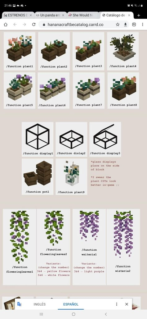 Minecraft Flower Mod, Minecraft Custom Plants, Minecraft Flower Bed Ideas, Minecraft Build Templates, Beehive Minecraft Ideas, Best Minecraft Mods, Minecraft Terrarium, Minecraft Plant Decor, Cute Minecraft Mods