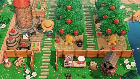 Animal Crossing Orchard, Orchard Ideas, Orchard Design, Animal Crossing 3ds, Wild Animals Photos, Animals Crossing, Ac New Leaf, Animal Crossing Memes, Animal Crossing Guide