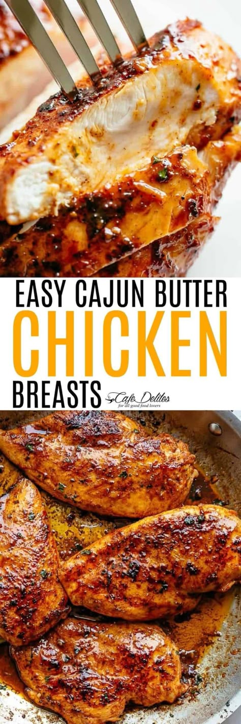 Cajun Chicken Breast Recipes, Simple Chicken Breast Recipe, Butter Chicken Keto, Cajun Butter Chicken, Cajun Grilled Chicken, Simple Chicken Breast, Best Chicken Seasoning, Cajun Chicken Breast, Easy Cajun