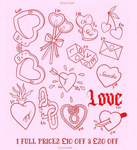 Cute Tattoos Flash, Valentine’s Day Matching Tattoos, Holiday Flash Tattoo, Vegas Flash Tattoo, Valentines Tattoo Ideas, Love Themed Tattoos, Wedding Flash Tattoo, Lovecore Tattoo, Love Flash Tattoo