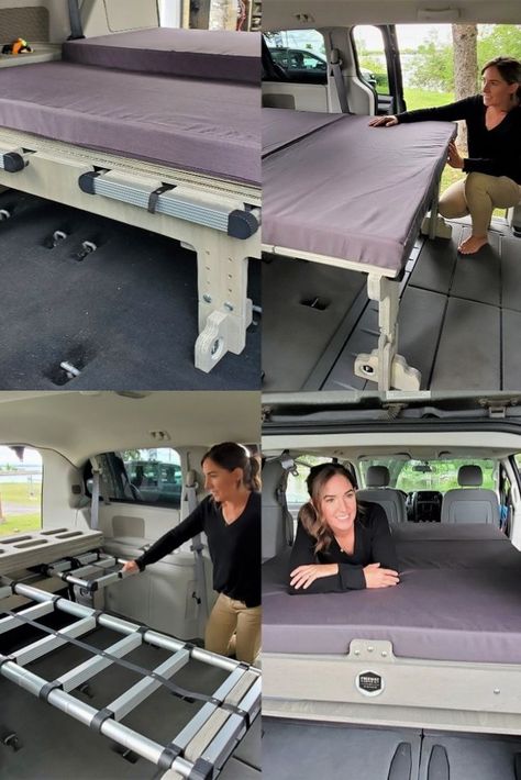 The Tofino bed is a compact telescopic sleeping platform offered in 2 different heights. It is lightweight and can be shipped anywhere! Van Camper Conversion, Simple Bed Design, Dog Van, Van Conversion Kits, Overland Camper, Cargo Vans, Folding Campers, 4x4 Camper Van, Simple Bed Designs