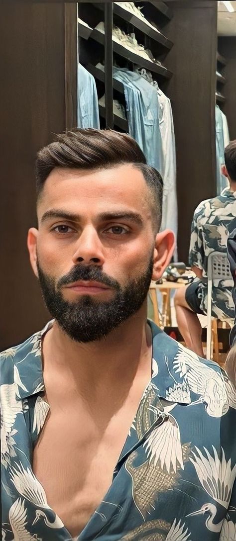 Indian Men Beard Style, Indian Men’s Haircut, Indian Beard Styles For Men, Virat Kohli Hairstyle 2023, Virat Kohli Mullet Haircut, Virat Hairstyle, Indian Mens Hairstyles With Beard, Virat Kohli Beard Styles, Kohli Haircut