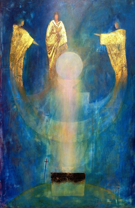 Holy Trinity Aesthetic, Saturn In Pisces, Trinity Sunday, Light Of Christ, Angel Images, Biblical Art, Eucharist, Jesus Art, Mystical Art