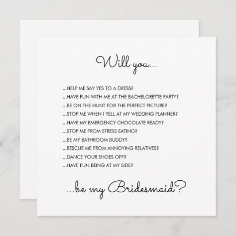 Will You Be My Bridesmaid Poem, Bridesmaid Proposal Card Messages Funny, Bridesmaid Proposal Quotes, Bridesmaid Proposal Card Messages, Bridesmaid Proposal Letter, Cute Ways To Ask Bridesmaids, Simple Bridesmaid Proposal, Bachelorette Proposal, Bridesmaid Message