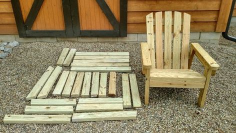 2x4 DIY Adirondack Chair Plans Simple Plans for a | Etsy Diy Adirondack Chair, Inexpensive Patio, Adirondack Chairs Diy, Rustic Chairs, Adirondack Chair Plans, Fire Pit Chairs, Chairs Diy, Rustic Chair, Woodworking Furniture Plans