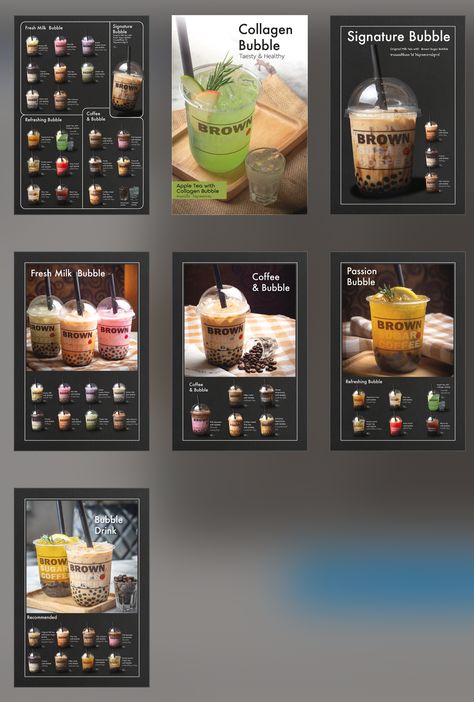 Starbucks Cafeteria, Bubble Tea Menu, Drink Menu Design, Juice Menu, Bubble Tea Recipe, Cafe Menu Design, Coffee Shop Menu, Bubble Tea Shop, Bubble Milk Tea