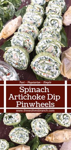 Fingerfood Recipes, Party Food Easy Appetizers, Pinwheel Appetizers, Fingerfood Party, Pinwheel Recipes, Appetizers Easy Finger Food, Finger Foods Easy, Party Appetizers Easy, Spinach Artichoke Dip