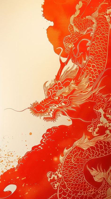 Asian Dragon Aesthetic, Chinese Art Background, Iphone Wallpaper Dragon, Wallpaper Iphone Dragon, Dragon Iphone Wallpaper, Red Dragon Wallpaper, Chinese Dragon Wallpaper, Red Japanese Dragon, Dragons Wallpaper