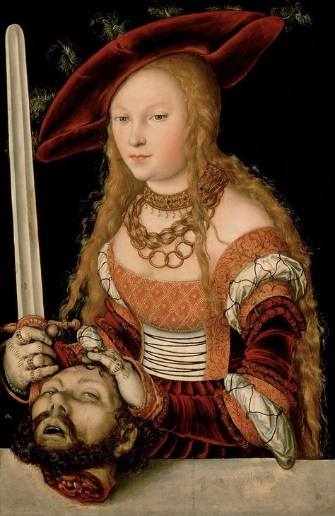 Head Of Holofernes, Judith And Holofernes, Cranach The Elder, Lucas Cranach, Medieval Woman, Nyc Artist, Picasso Paintings, Historical Painting, Hand Painted Wall Art