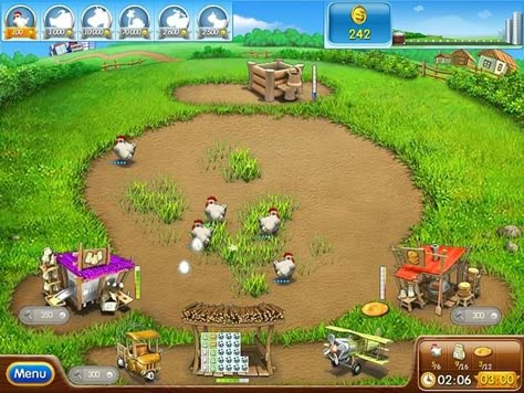 Farm Frenzy, Farm Games, Childhood Memories 2000, Childhood Games, 2000s Nostalgia, Classic Video Games, Video Games Funny, Chicken Farm, Old Games