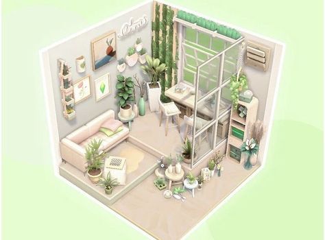 Sims 4 Xbox One Houses, Bondee Game, Sims 4 Inspo House, Sims Rooms Ideas, Sims Room, Sims 4 Loft, Sims Rooms, Sims 4 Houses Layout, Lotes The Sims 4