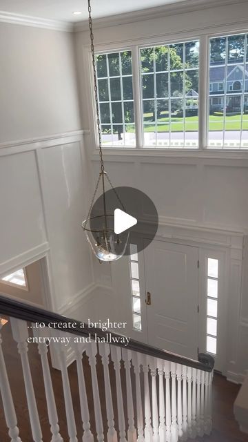 The Cozy Colonial | DeAnna Martino on Instagram: "Best decision we’ve made so far 🙌 Updating our most viral video now that the foyer is done! Shoutout to @dutchessmillwork for making the most beautiful custom stair parts for us! Reach out to them for all your millwork needs!  #foyer #homerenovation #beforeandafter #transformation #renovationproject #housesofinstagram #interiordesign #homeimprovement #homedesign #homedecor #colonial" Colonial House Renovation Interior, White Colonial, Colonial Interior, Colonial Style Homes, Stair Parts, Colonial Style, Colonial House, Viral Video, Home Reno