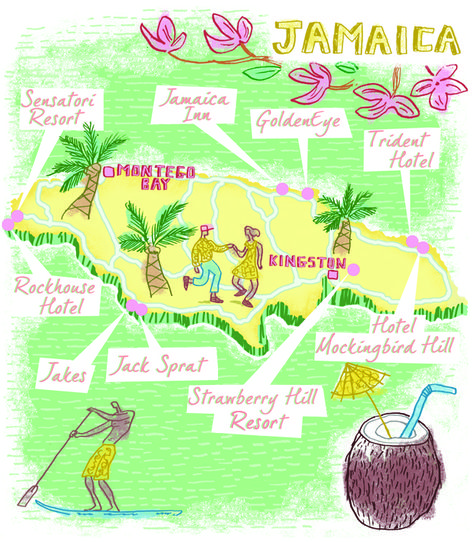 Jamaica map by Robert Littleford. Jamaica Illustration, Carribean Map, School Presentation Ideas, Illustrative Map, 6th Grade English, School Presentation, Jamaica Map, Maps Aesthetic, Map Layout