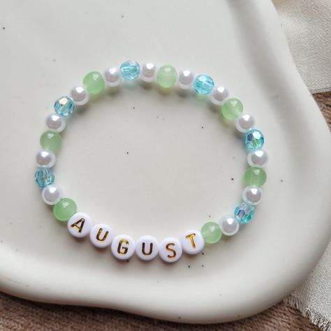 August Bracelet Taylor Swift, Exile Bracelet Taylor Swift, Eras Tour Bracelets Evermore, Folklore Beaded Bracelet, Ttpd Bracelets Taylor Swift, Diy Bracelet Designs, Bracelet Designs, Diy Bracelets, Handmade Bracelets