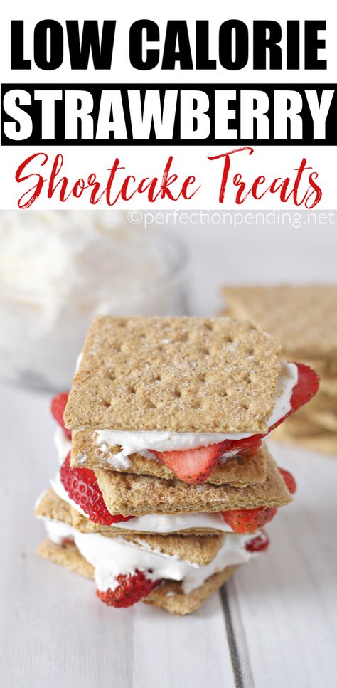 Easy Dessert Idea, Sweet Tooth Craving, Strawberry Shortcake Dessert, Low Cal Dessert, Low Fat Desserts, Low Fat Snacks, Healthy Low Calorie, Baking Powder Uses, Diet Desserts