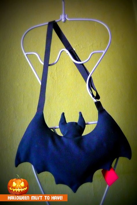 Bat Purse, Batman Bag, Goth Bag, Bat Bag, Gothic Bag, Halloween Sewing, Instruções Origami, Vampire Costume, Halloween Bat