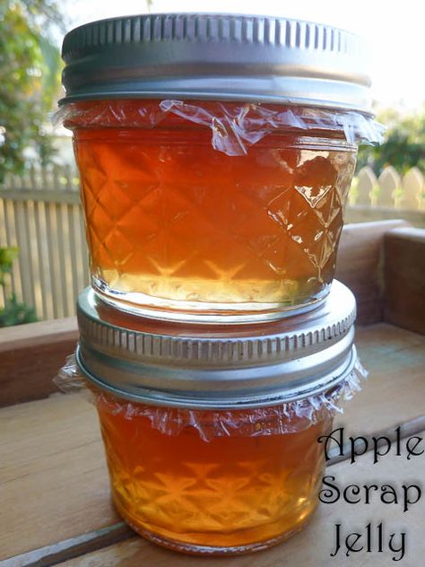 Apple Scrap Jelly Recipe, Apple Peel Recipe, Apple Scrap Jelly, Apple Recipes For Canning, Jelly Making, Canning Apples, Recipes For Canning, Canning Jam Recipes, Pressure Canning Recipes