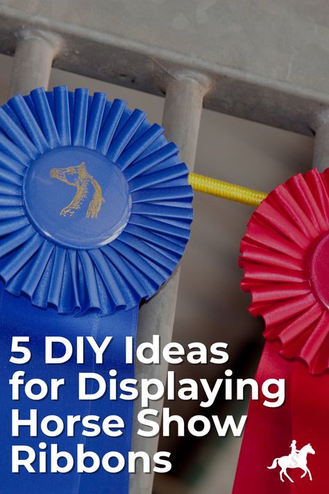 Got old horse show ribbons collecting dust? Don’t let them go to waste! These DIY ideas will turn those ribbons into sentimental conversation pieces and preserve your cherished memories.  #HorseShowRibbons #EquestrianDIY #CraftingIdeas Horse Show Ribbon Display Ideas, Equestrian Ribbon Display Ideas, Horse Collar Decor Ideas, Horse Ribbons Display Ideas, Horse Show Ribbon Display, Award Ribbon Display, Horse Ribbon Display, Show Ribbon Display, Horse Show Ribbons