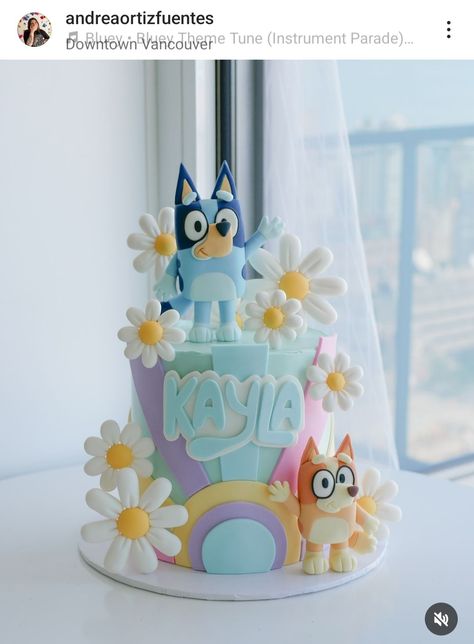 Fiesta Bluey, Cake Styling, Flamingo Cake, Bluey Birthday, 2 Birthday Cake, Simple Cake Designs, Kids Cakes, Themed Birthday Cakes, Fashion Cakes