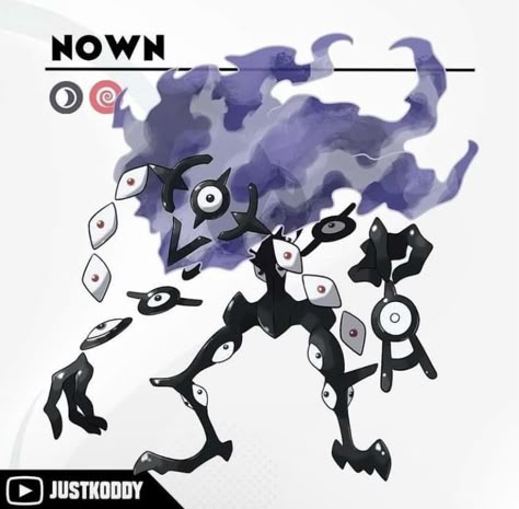 New Pokemon Ideas, Dark Type Fakemon, Fakemon Ideas Design, Cute Fakemon, Fakemon Regional Forms, Pokemon Unknown, Unknown Pokemon, Fakemon Legendary, Unown Pokemon