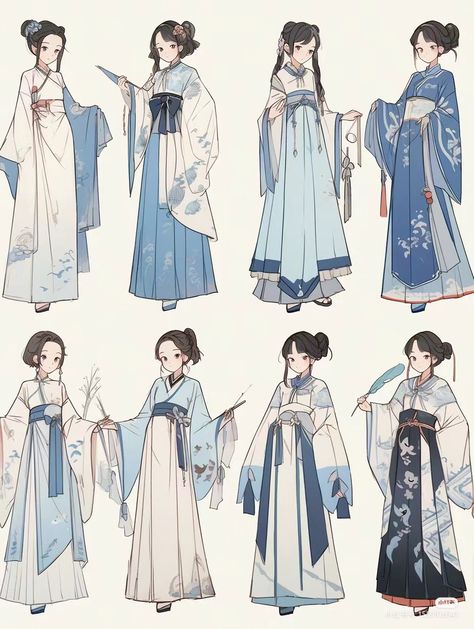 Ancient Chinese Clothing Drawing, Fantasy Japanese Clothing Art, Royal Japanese Clothing, Japanese Traditional Clothing Drawing, Kimono Ideas Drawing, Chinese Hanfu Drawing, Japanese Dress Drawing, Chinese Traditional Dress Drawing, Chinese Dress Drawing