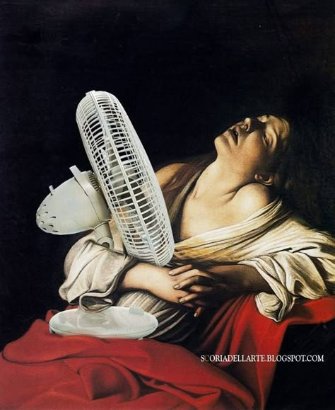 Classical Art Memes, Art Jokes, Art Parody, Caravaggio, Classical Art, Art Memes, Funny Art, Ha Ha, Classic Art