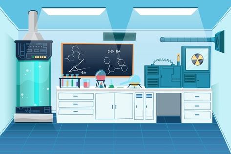 Cartoon laboratory room | Free Vector #Freepik #freevector #technology #cartoon #science #job Cartoon Laboratory, Science Room, Book Illustration Design, Laboratory Design, Labs Art, Science Illustration, Branding Design Packaging, Laboratory Science, Free Business Cards