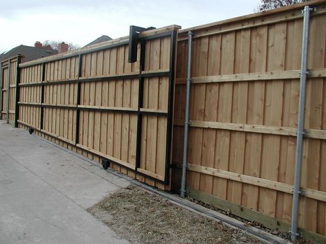 Sliding Fence Gate, Electric Driveway Gates, Automatic Gates Driveways, Driveway Fence, Wood Fence Gates, Wooden Gates Driveway, Electric Gate, Sliding Gates, Wood Privacy Fence