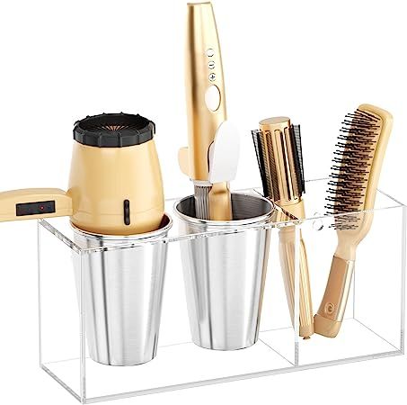 Hair Tool Storage, Blow Dryer Holder, Bathroom Counter Organization, Wall Mounted Hair Dryer, Tools Organizer, Hair Tool Organizer, Hair Care Tools, Flat Irons, Hair Tool