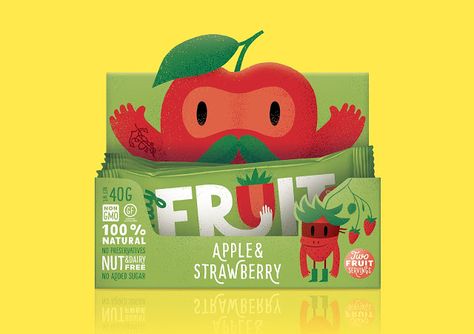 Gelato Packaging, Kids Package Design, Playful Packaging, Beer Graphic Design, Kids Packaging, Fruit Bars, Packaging Concept, Kids Package, Dynamic Logo