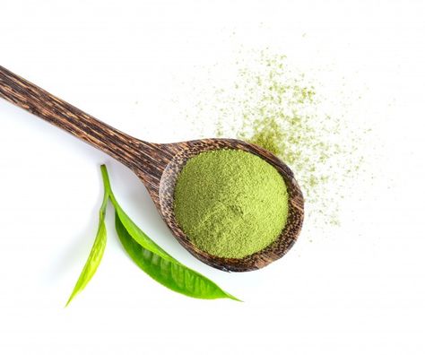 Matcha Green Tea Powder, Green Powder, Green Tea Powder, Wood Spoon, Matcha Green Tea, Tea Leaves, Green Tea, Matcha, Tea