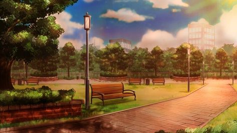 Gacha Life Park Background, Anime Park Background, Gacha Anime Backgrounds, Gacha Outside Background, Gacha Club Background Ideas, Gacha Club Background, Backgrounds Gacha, Background Park, Gacha Backgrounds Outside