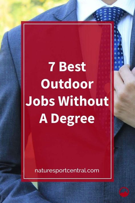 If you’re not out there in the wilderness every day, then you’re probably working a desk job and dreaming about what it would be like to work in the great outdoors. Chances are you may be interested in these outdoor jobs in nature without a degree. With this list of top outdoor jobs, you’ll be able to explore your options and find the position that best suits you. #outdoors #camping #fishing #hiking Jobs Without A Degree, Outdoor Jobs, Finding A Job, Wildland Firefighter, Best Jobs, Environmental Engineering, Desk Job, Camp Counselor, Summer Jobs