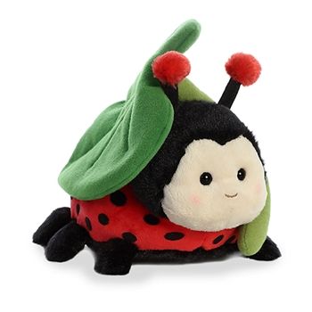 Ladybug Plush, Fashion Design Classes, Embroidered Leaf, Lady Beetle, Embroidered Leaves, Grey Dog, Cute Stuffed Animals, Cute Little Things, Cute Animal Drawings