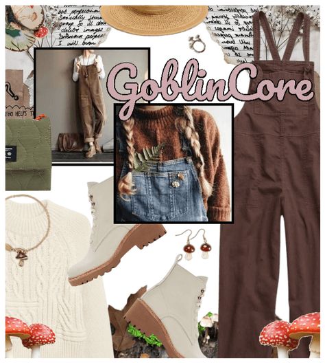 Goblin Core Summer Outfits, Goblin Outfit, Fae Aesthetic, Confessions Of A Shopaholic, Summer Straw Hat, Goblin Core, Dark Autumn, + Core + Aesthetic, Outfit Maker