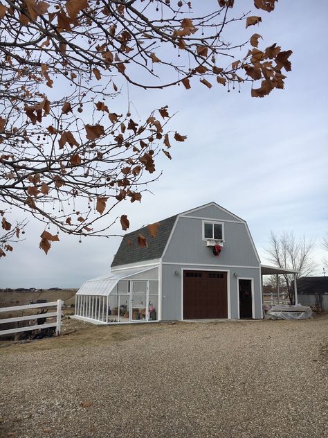 Tour the Sarkany's Barn Garage - Tuff Shed Barn Workshop Ideas, Tuff Shed House, Barn Shed Ideas, Barn Style Garage, Sheds Ideas Backyard, Pole Barn Garage, Backyard Barn, Barn Homes Floor Plans, Tuff Shed