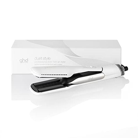 ghd Duet Style 2-in-1 Hot Air Styler - Transforms Hair from Wet to Styled with Air-Fusion Technology (White) : Amazon.co.uk: Beauty Ghd Straightener, Hair Tool Set, Flat Iron Hair, Hair Straighteners Flat Irons, Hair Straightening Iron, Iron Hair, Frizz Free Hair, Heat Styling, Ground Breaking