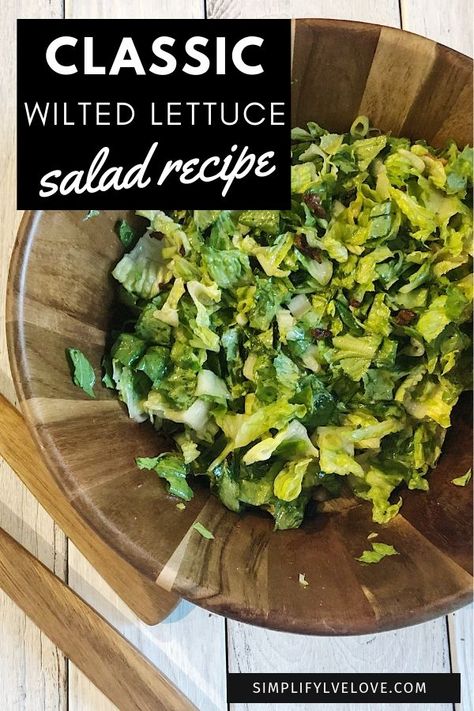 Wilted Salad, Lettuce Bacon Salad, Wilted Salad With Bacon, Wilted Lettuce Salad Bacon Recipe, Wilted Salad Recipe, Wilted Lettuce Salad Bacon Dressing, Hot Bacon Dressing For Spinach Salad, Wilted Lettuce Salad Bacon, Wilted Lettuce Recipe