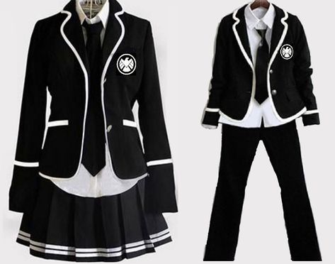 Black Uniform Outfits, Black Uniform, Japanese Uniform, School Uniform Outfits, School Uniform Fashion, Boys School Uniform, Concept Clothing, Kawaii Fashion Outfits, Uniform Fashion