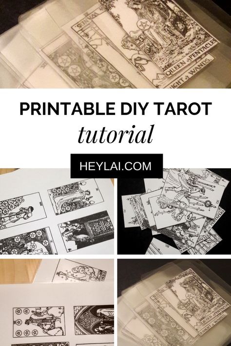 Making Your Own Tarot Cards, Printable Tarot Cards Free, Diy Tarot Cards How To Make, Diy Tarot Cards Free Printable, Oracle Cards Decks Printable, Tarot Cards Diy, Make Board Games, Tarot Cards Printable, Printable Tarot Deck