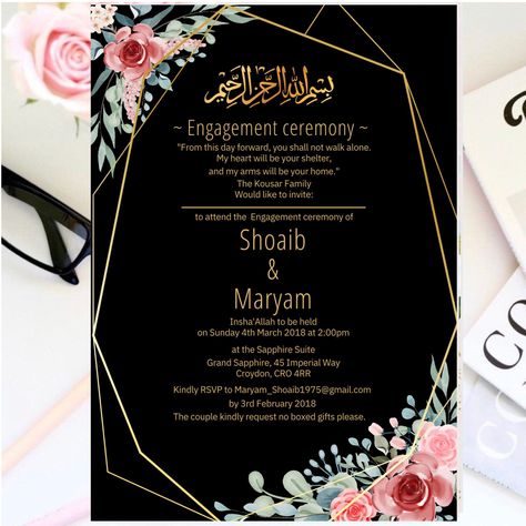 Muslim Engagement Invitation Cards, Engagement Invitation Message, Pakistani Engagement, Islamic Engagement, Muslim Engagement, Photography 2023, Engagement Invitation Cards, Muslim Wedding Invitations, Engagement Invitation Template