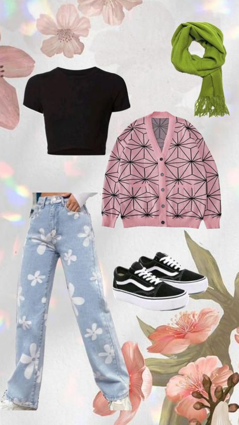 Nezuko inspired outfit #demonslayer #nezukokamado #outfitinspo #nezuko #animeshuffles #anime #animeoutfitinspo Nezuko Inspired Outfit, Outfits For Teens, Outfit Inspirations, Outfit Inspo, Anime