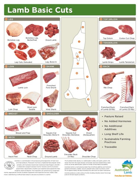 Meat Cuts Chart, Beef Cuts Chart, Lamb Cuts, Lamb Loin, Loin Chops, Ground Lamb, Beef Tips, Beef Cuts, Lamb Recipes