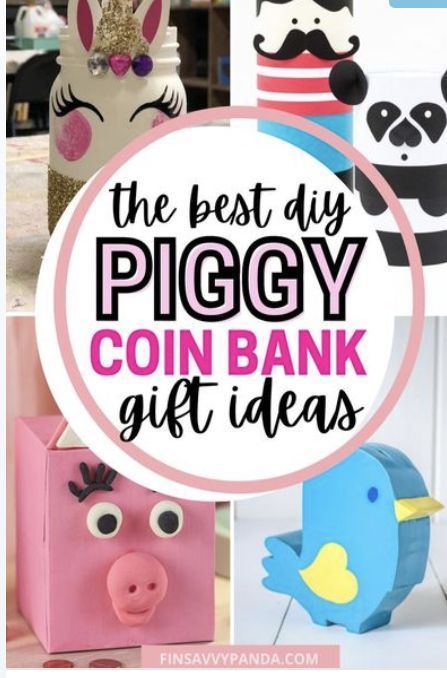 Piggy banks are a great way for kids to save. Attatched below are some great DIY piggy bank ideas. Cool Piggy Banks, Piggy Bank Ideas, Diy Coin Bank, Tooth Fairy Money, Unicorn Piggy Bank, Piggy Bank Diy, Cat Piggy Bank, Money Saving Jar, Savings Jar