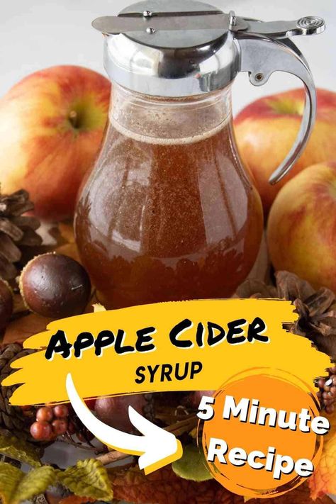 What To Make With Apple Cider, Breakfast Sauces, Apple Cider Syrup Recipe, Apple Syrup Recipe, Apple Cider Pancakes, Boiled Cider, Apple Syrup, Apple Cider Syrup, Homemade Cider