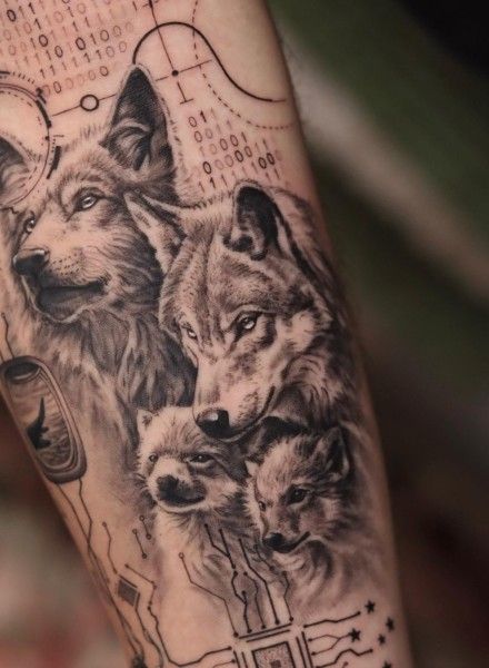 Origins of the Wolf Tattoo and 70 Charming Ideas You�’ll Love — InkMatch Native American Tattoos, Wolf Tattoo Design, Wolf Tattoos, Wolf Tattoo, The Wolf, Body Art Tattoos, Body Art, Native American, Tattoo Designs