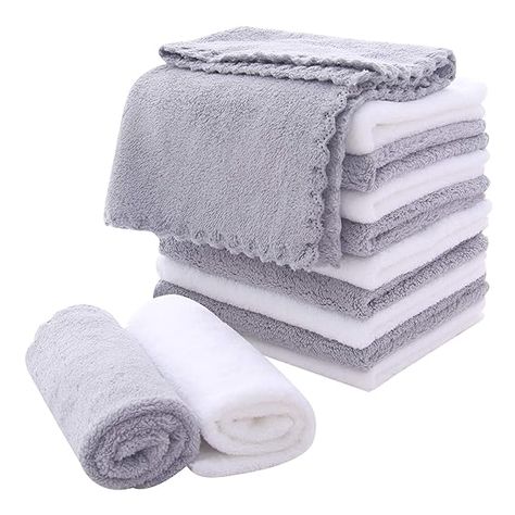 Microfiber Face Cloth, Facial Cloths, Facial Skin Care Products, Remove Makeup From Clothes, Hair Towel Wrap, Soft Face, Baby Washcloth, Unique Gadgets, Face Time